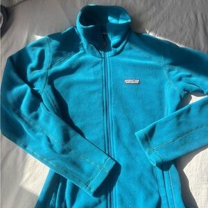 Patagonia Teal Fleece Full-Zip Jacket
